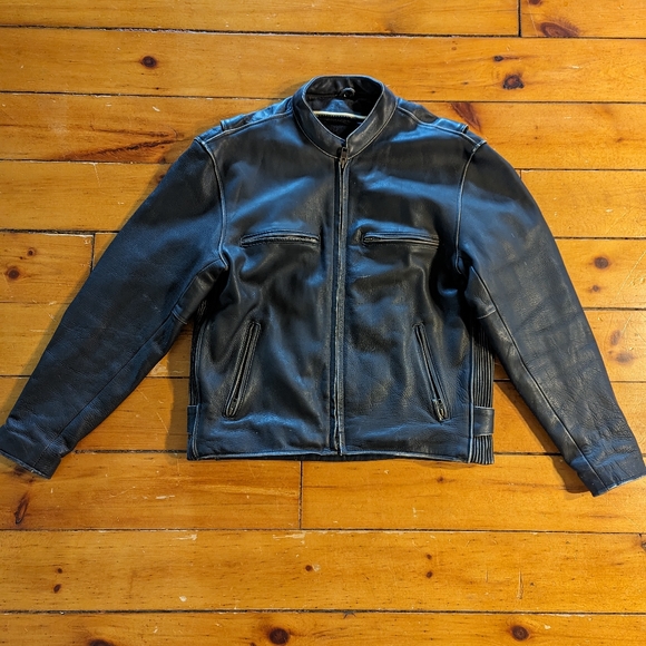 Milwaukee genuine Leather motorcycle jacket - Picture 1 of 10